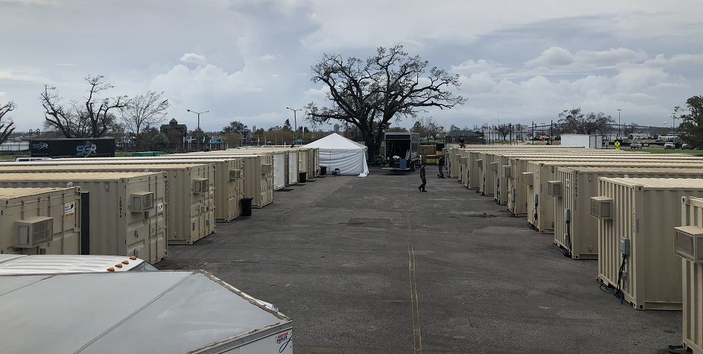 DMG Base Camp deployed for the Calcasieu Parish in Lake Charles